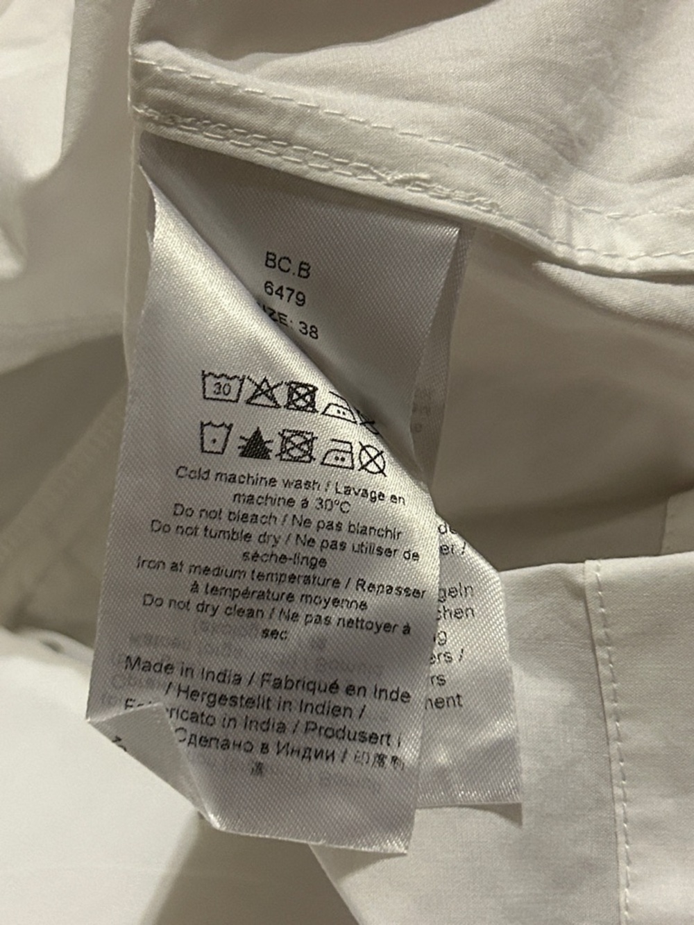 GANNI Ruffled 100% Organic Cotton Poplin Top White Original Price $195 - Picture 7 of 11